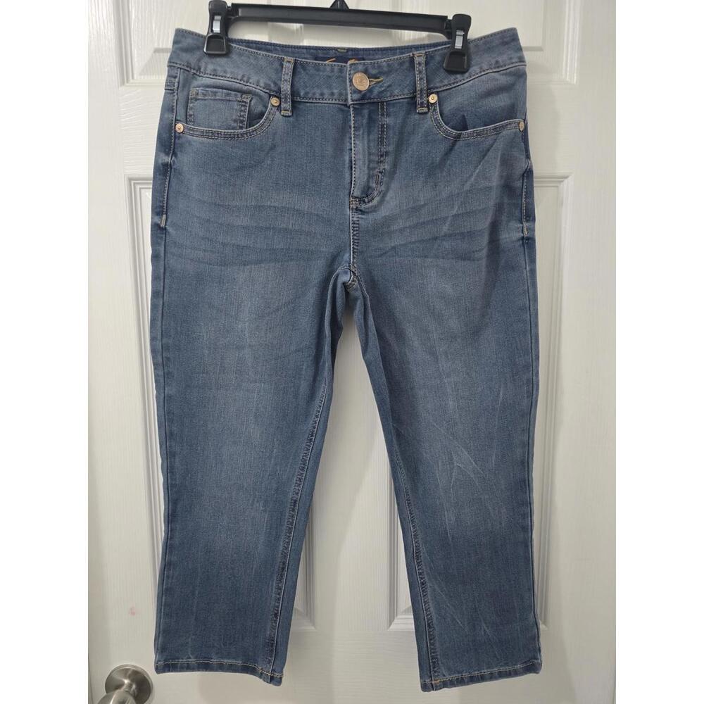 Seven7 Women's 4-Way Stretch Blue Denim Jeans Size 10